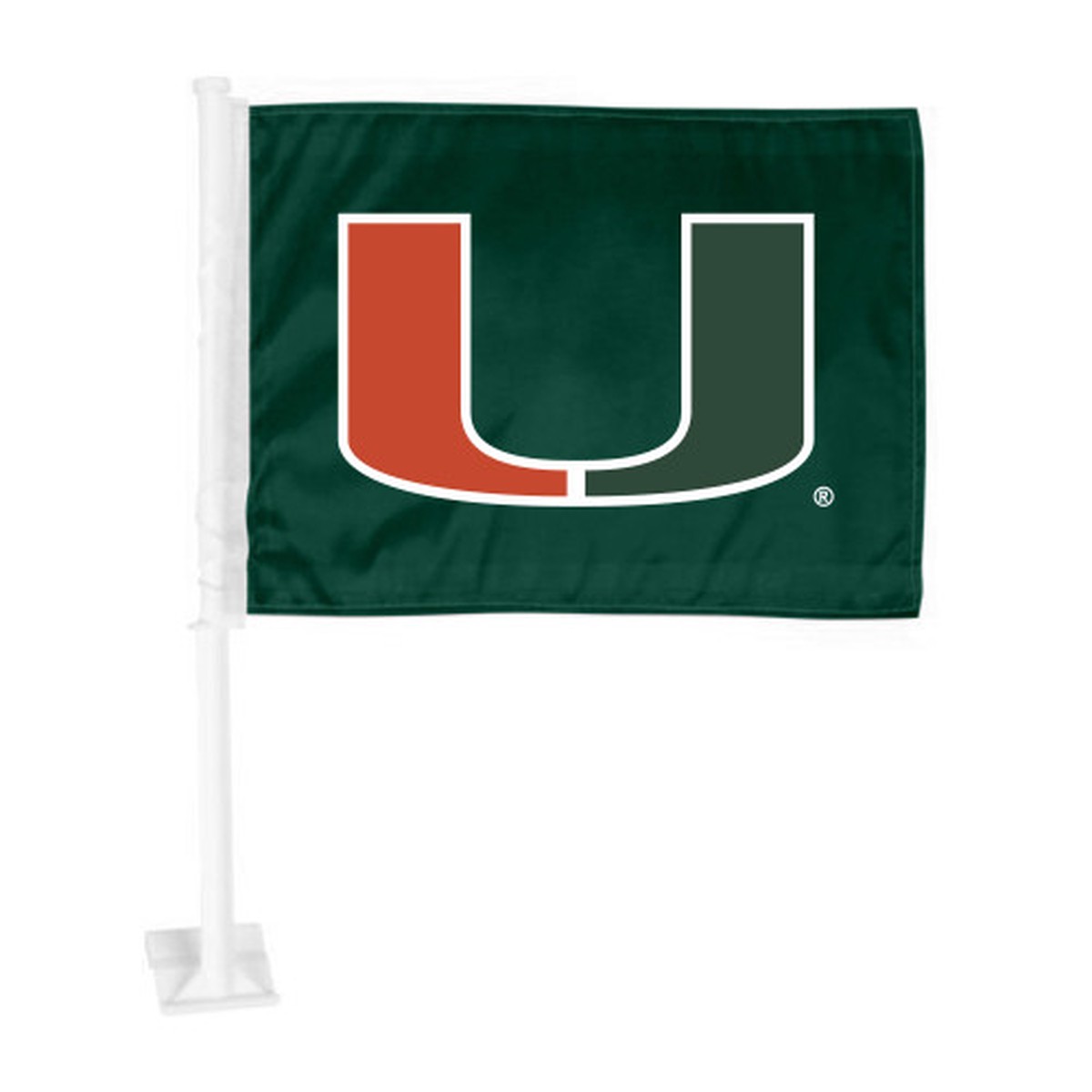 14″ x 11″ NCAA University of Miami Hurricanes Automotive Car Flag