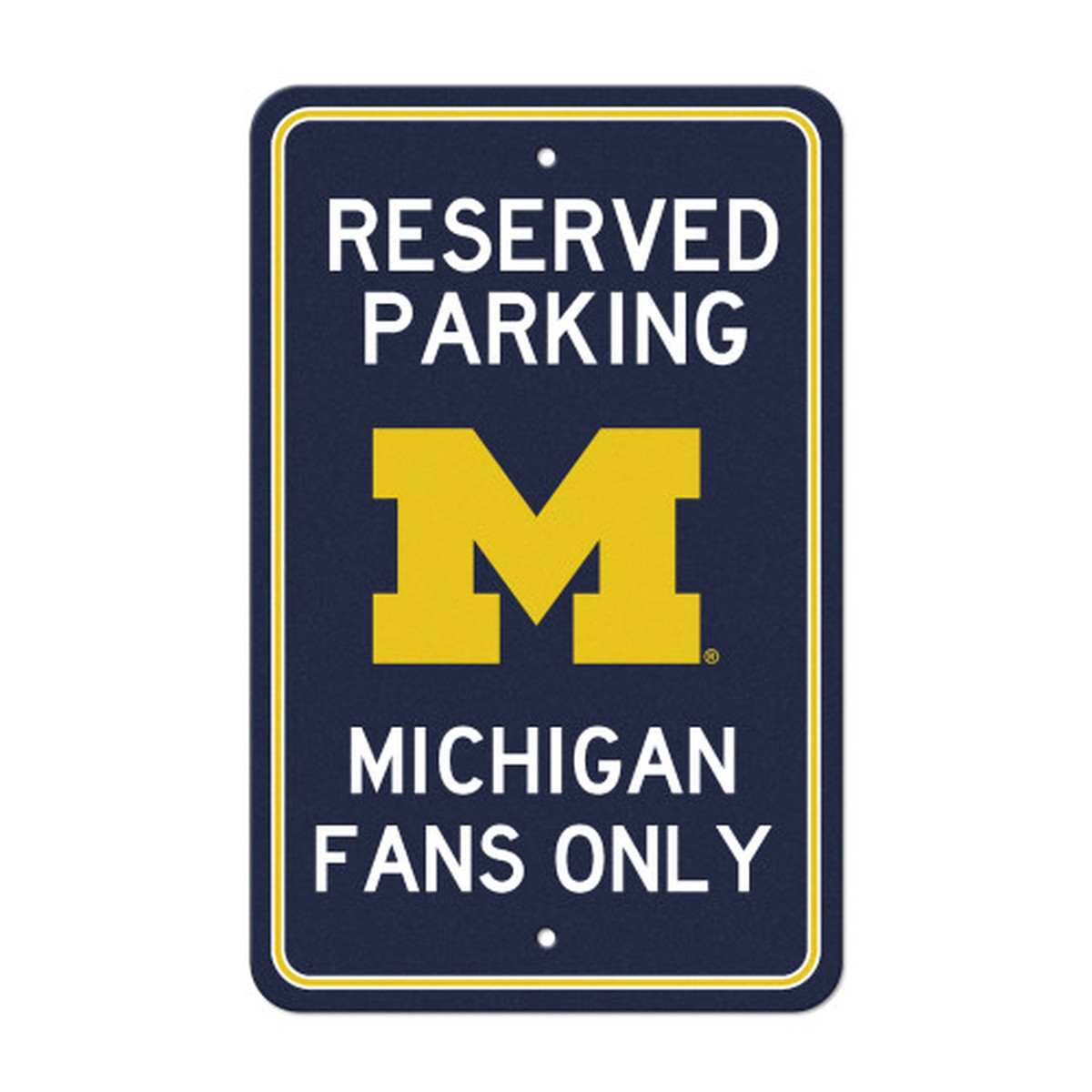 18″ NCAA University of Michigan Wolverines ‘Reserved Parking’ Wall Sign