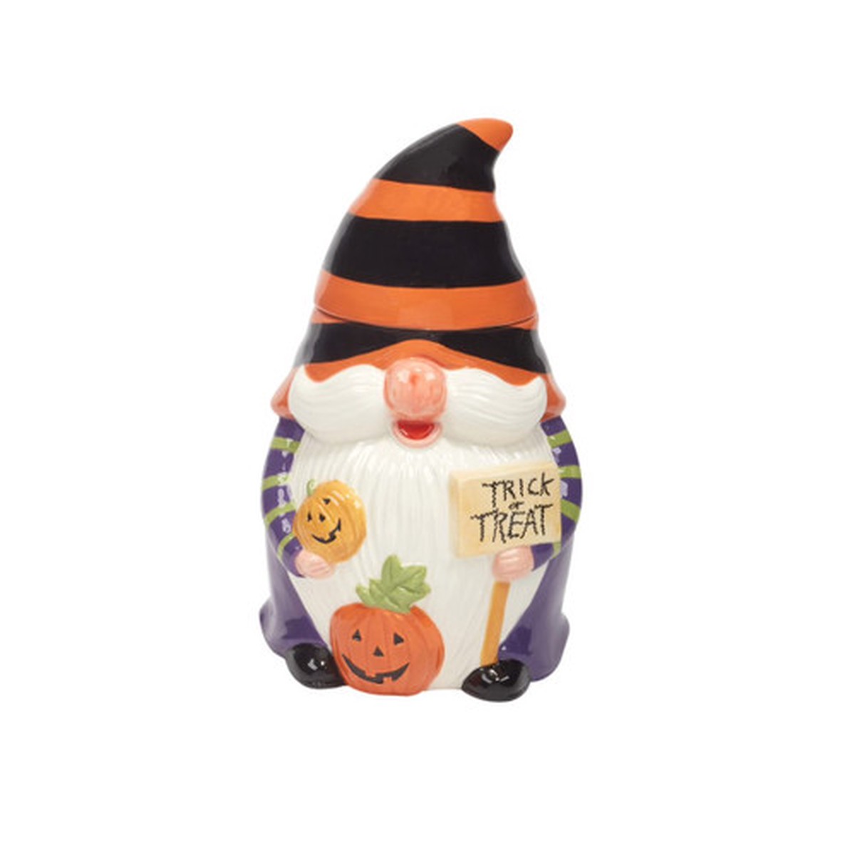 10.5″ 3D Gnome Trick or Treat Halloween Cookie Jar