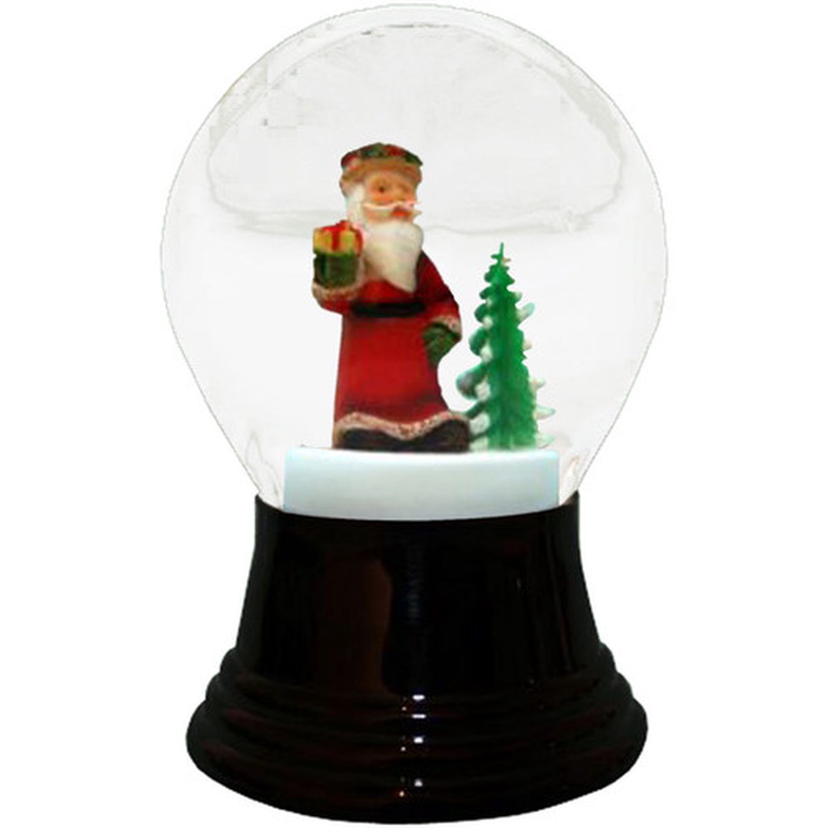 5″ Perzy Medium Santa with Tree Christmas Snow Globe