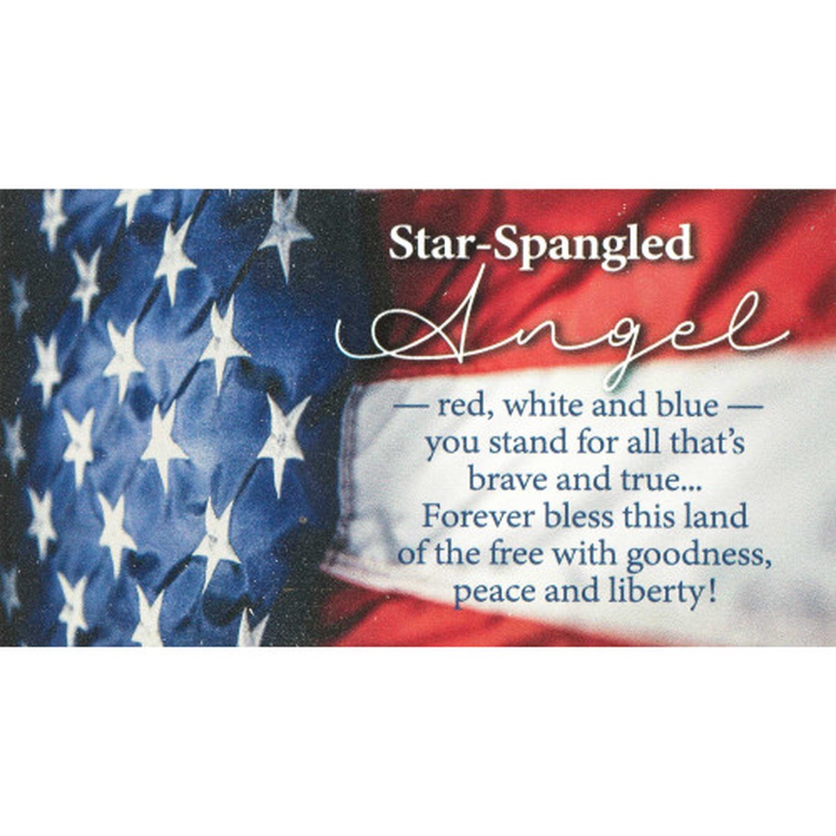 5″ Red and White Star Spangled Angel Patriotic Magnet