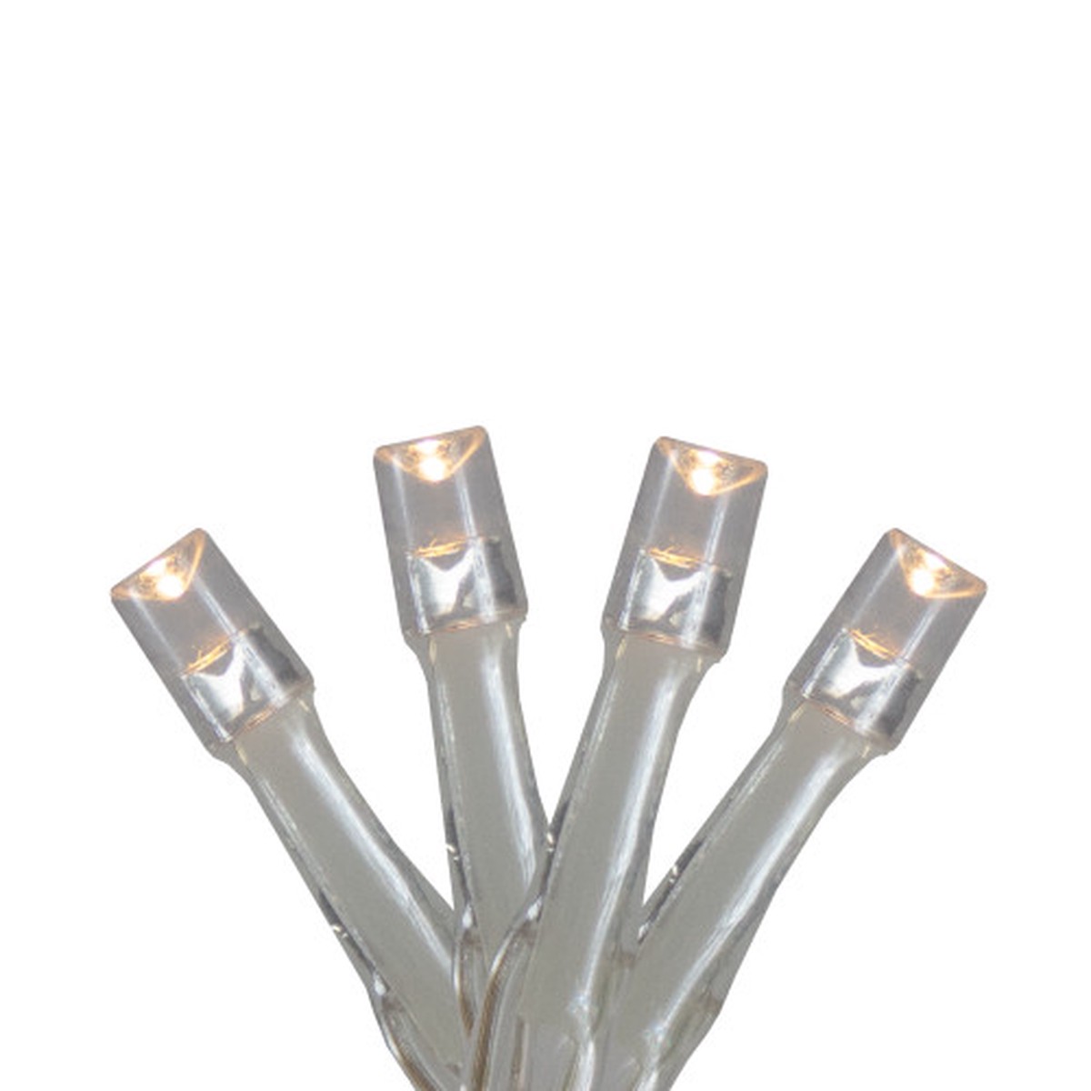 15 Count Battery Operated LED Christmas Warm White Wide Angle Micro Lights - 71 ft Silver Wire