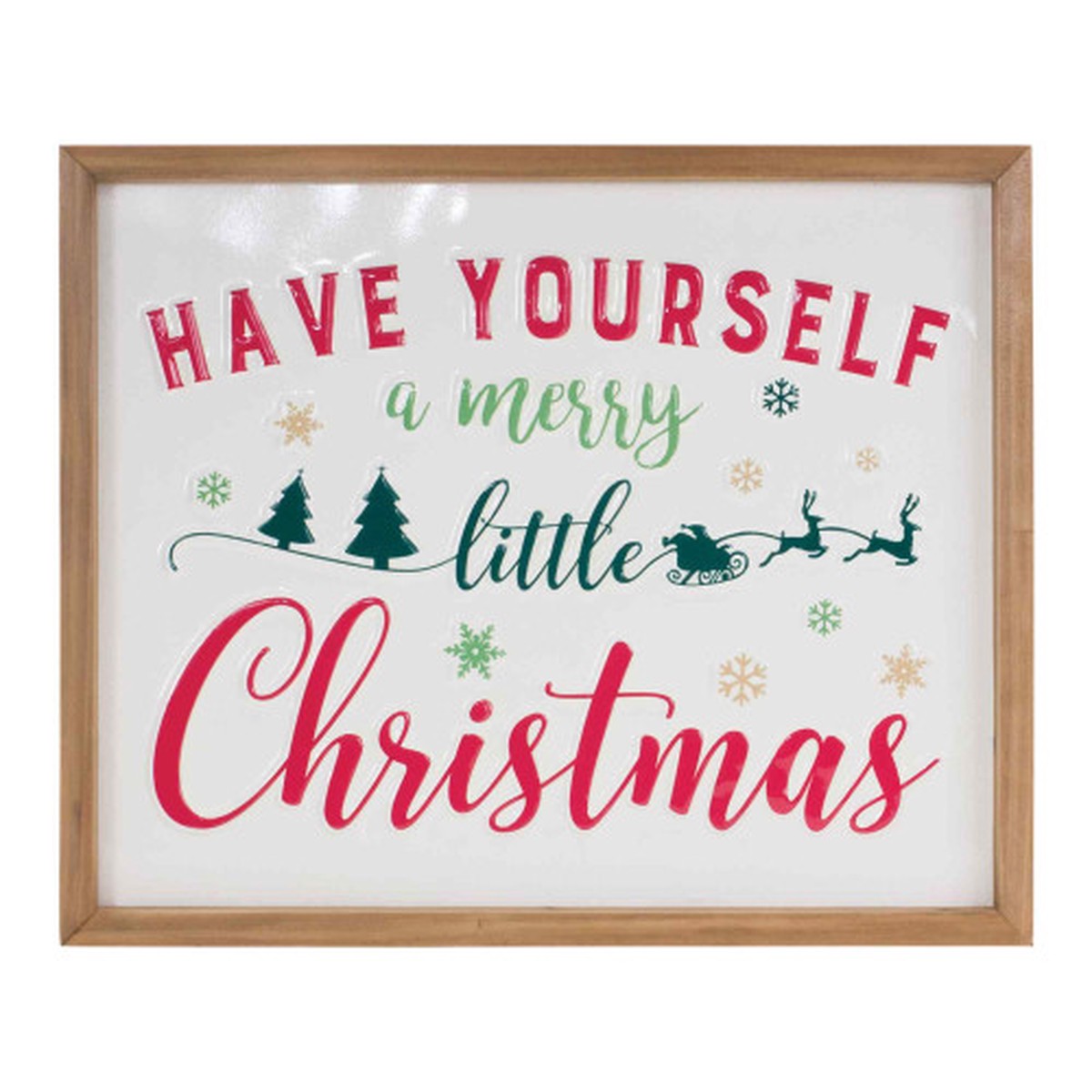 “Have Yourself A Merry Little Christmas” Wall Sign – 15.75″ – Multi-Color