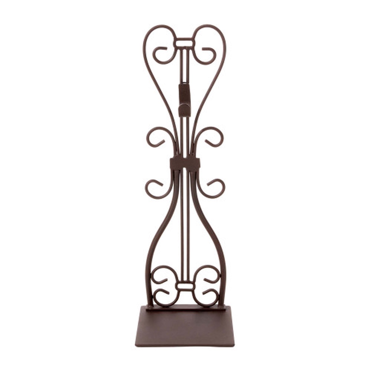 19.25″ Brown Iron Adjustable Fireplace Mantle Wreath Hanger