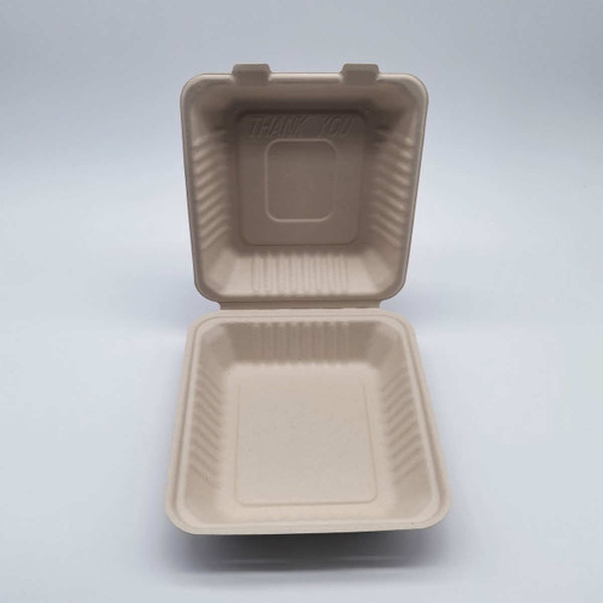 200-Count Single Compartment Hinged Natural Take Out Containers – 9″