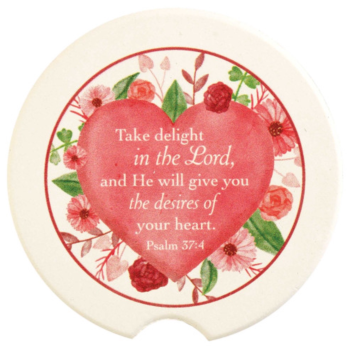 Take Delight in the Lord Car Coasters – 2.5″ – Set of 2