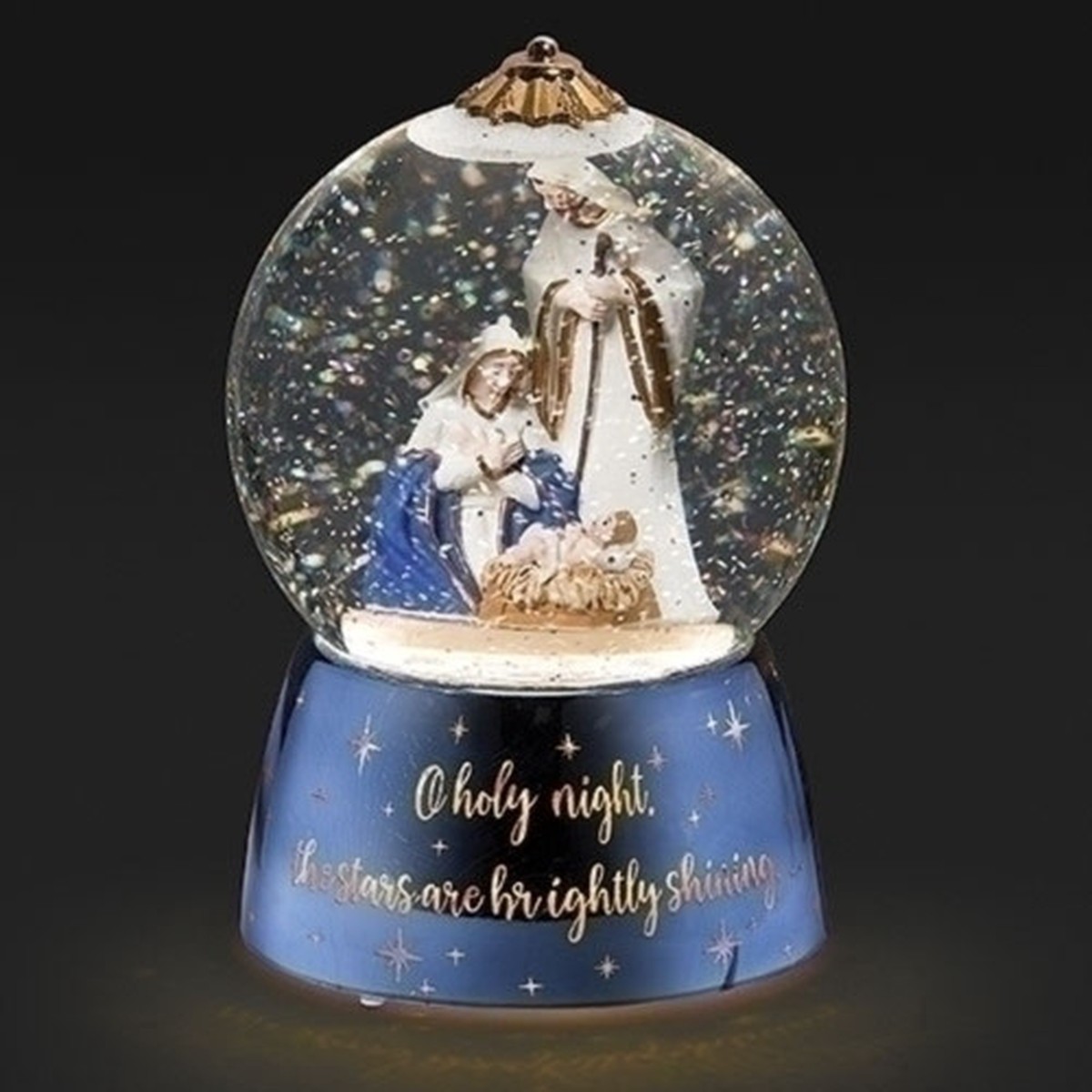 7″ LED Lighted “O Holy Night” Christmas Snow Globe