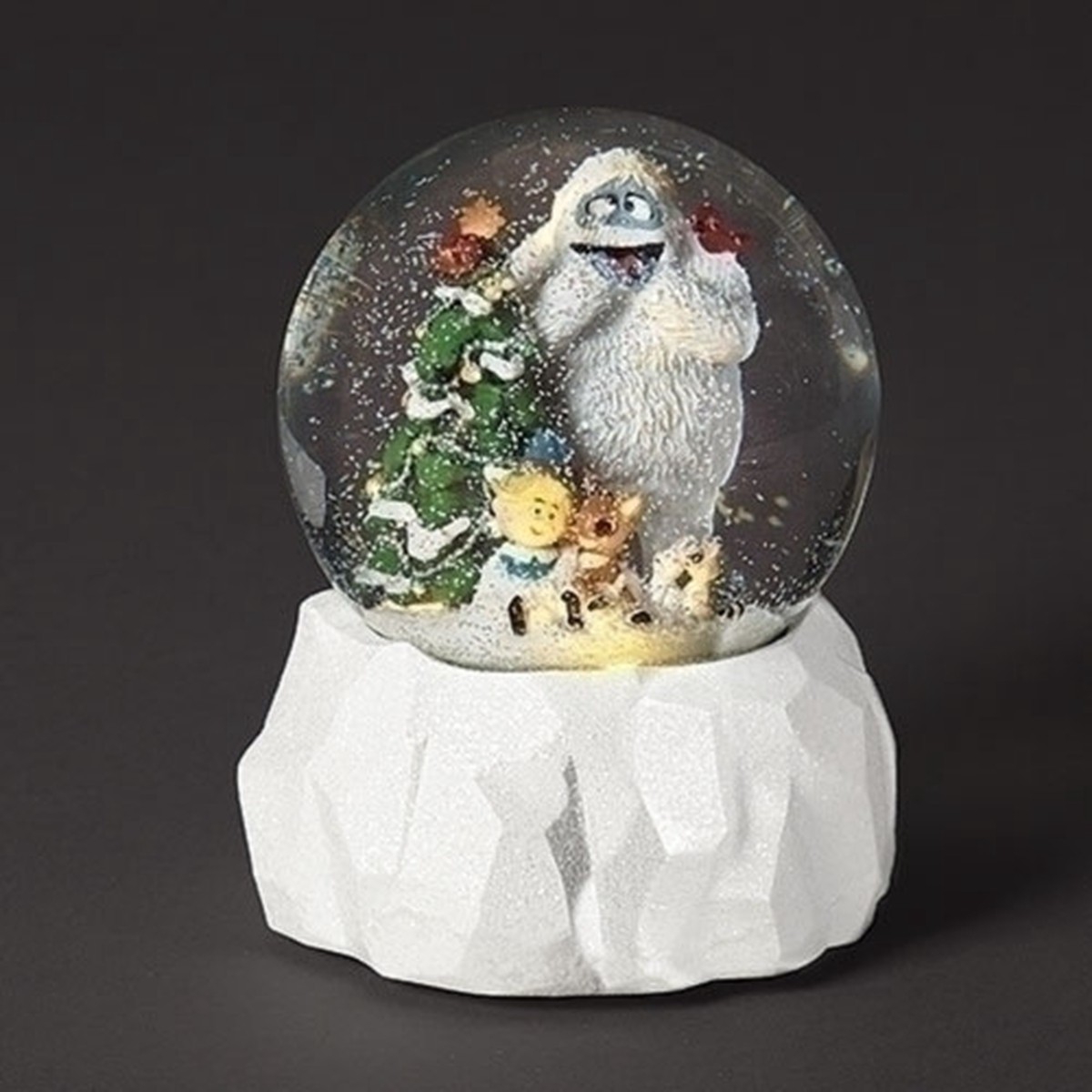 5.75″ LED Lighted Rudolph Dome Christmas Musical Snow Globe
