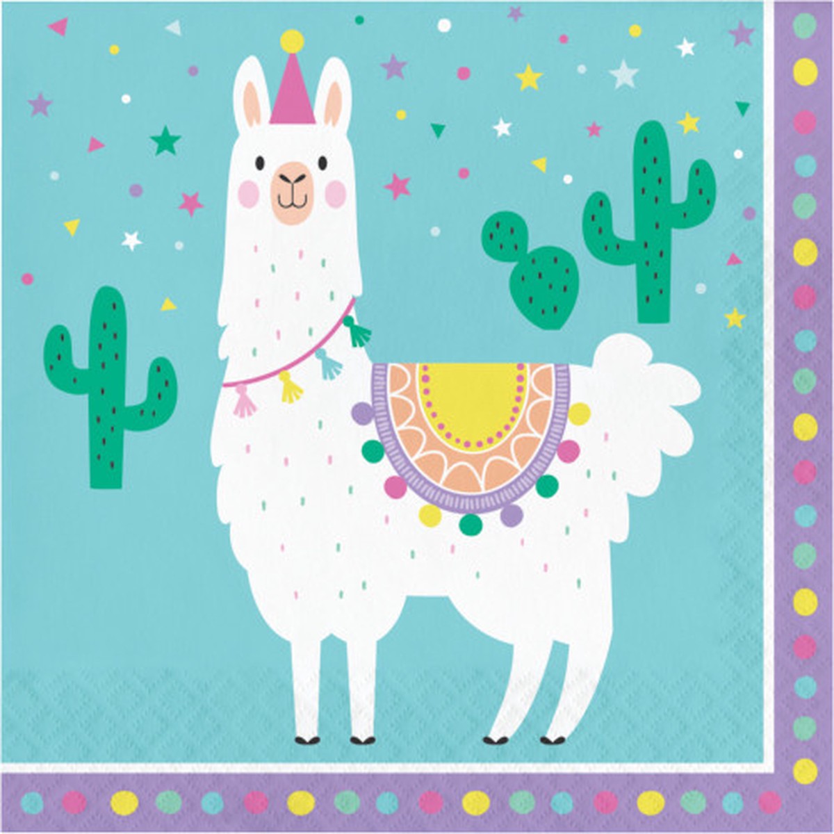 3-Ply Llama Disposable Luncheon Napkins – 6.5″ – Club Pack of 192