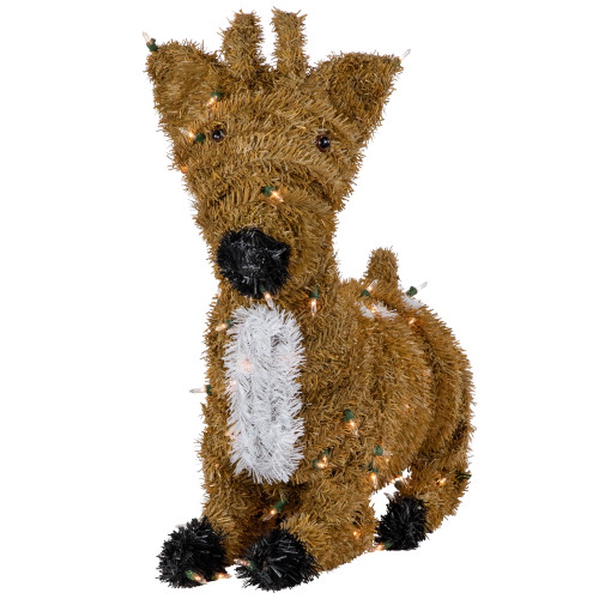 Pre-Lit Fawn Reindeer with Spots Outdoor Christmas Decoration – Brown