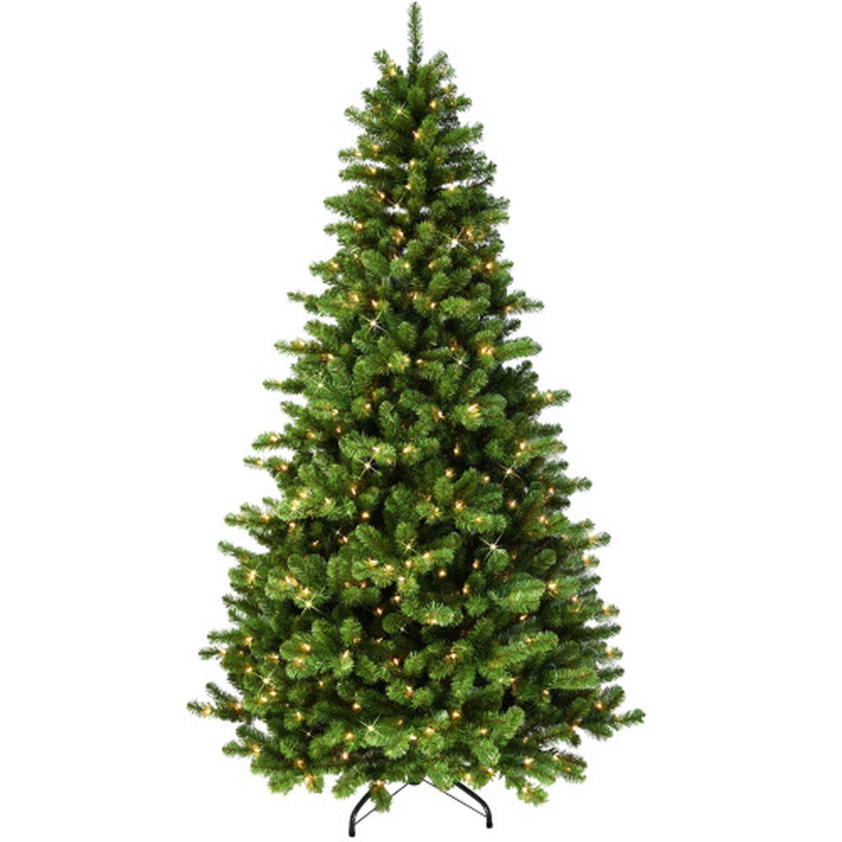 Pre-Lit Medium Vermont Spruce Artificial Christmas Tree – 7.5 – Clear Lights