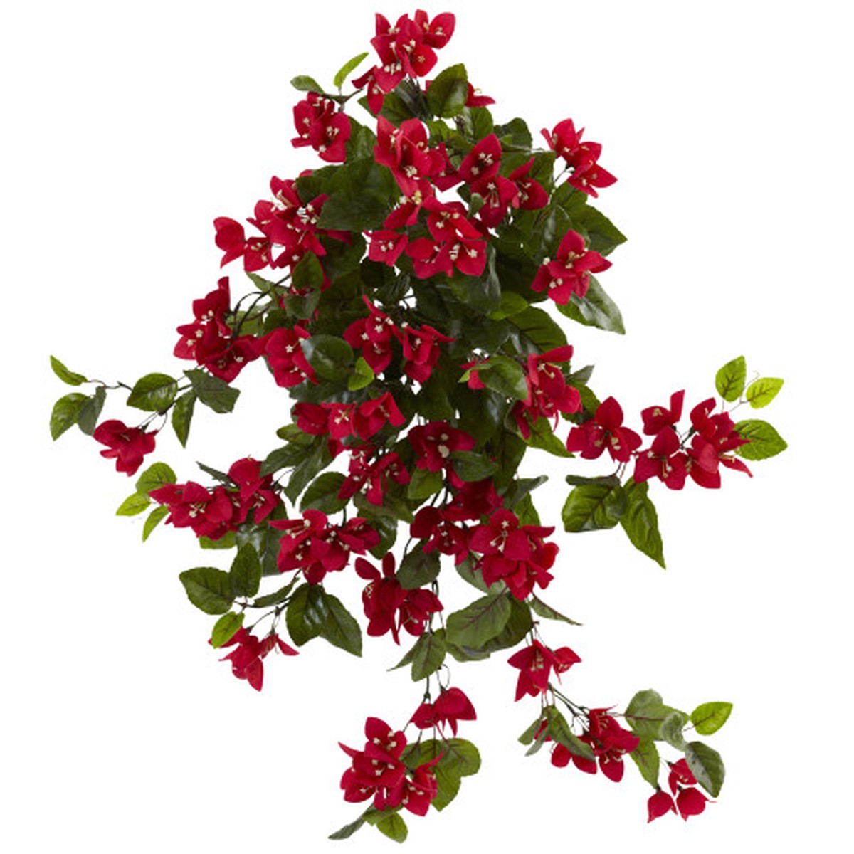 Set of 2 Bougainvillea Hanging Bush Artificial Plants 28″