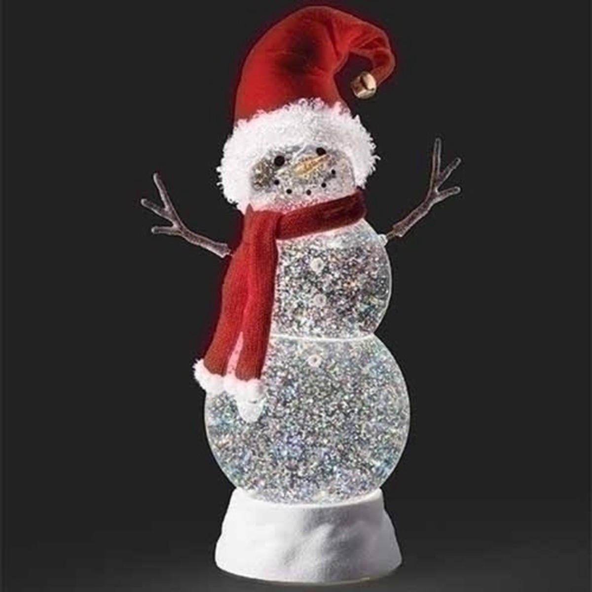 11.25″ LED Lighted Snowman Christmas Snow Globe