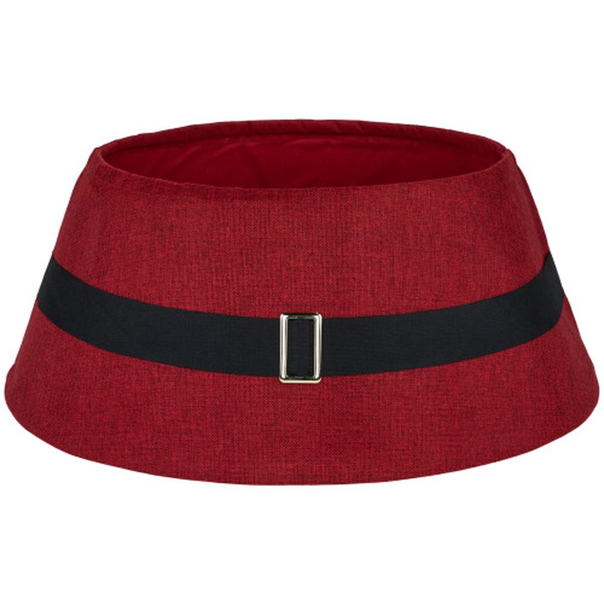 26.75″ Red Santa’s Belt Round Christmas Tree Collar
