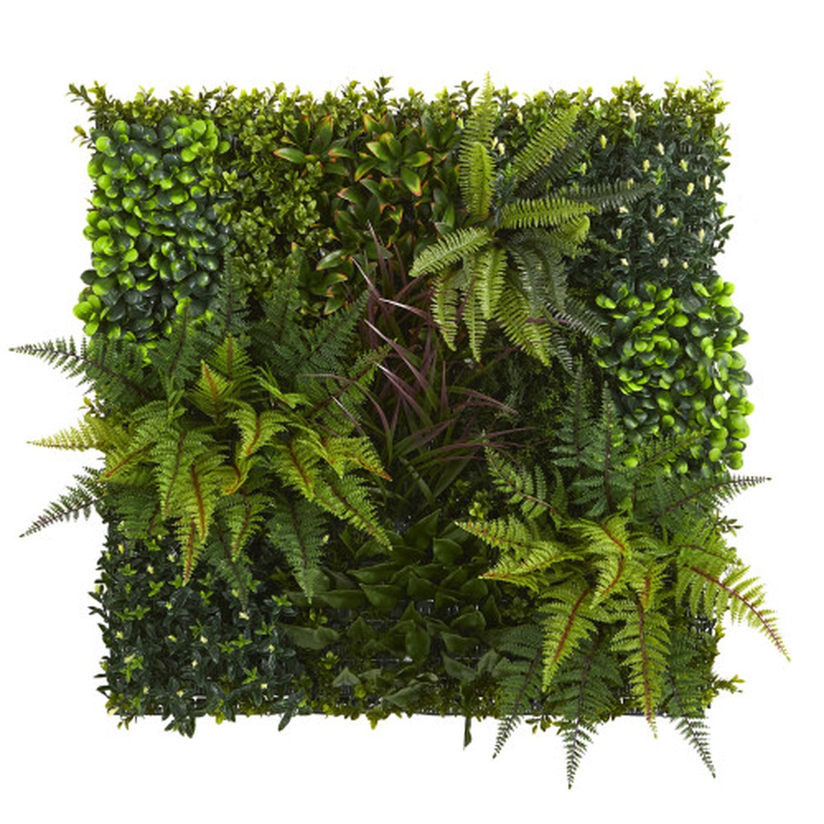 29″ Artificial Plants Living Wall Panel UV Resistant Fern