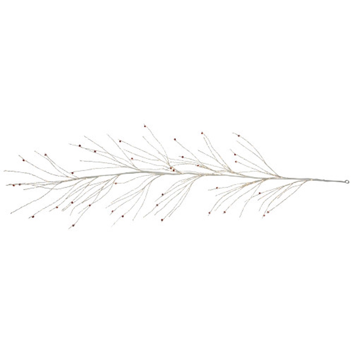 Pre-Lit Christmas Garland with Jingle Bells - 6' X 6" - Warm White Lights