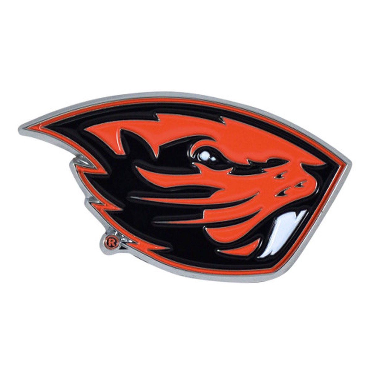 Set of 2 Red NCAA Oregon State University Beavers Emblem Stick-on Car Decals 3″ x 3″