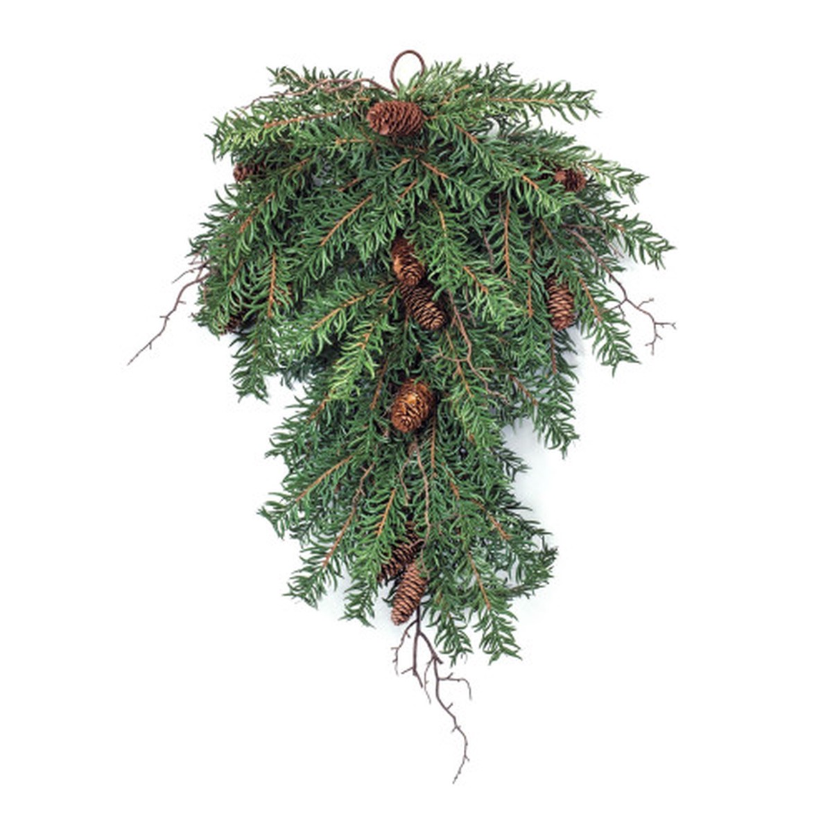Twig Pinecones Artificial Christmas Swag – 31.5″ – Unlit