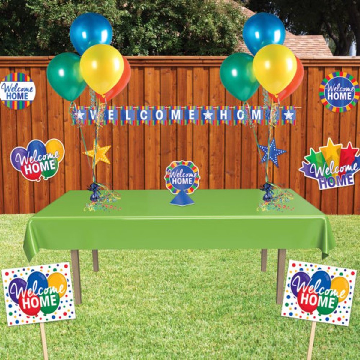 Welcome Home Foil Party Streamers – 8′ – Multicolor – Pack of 12