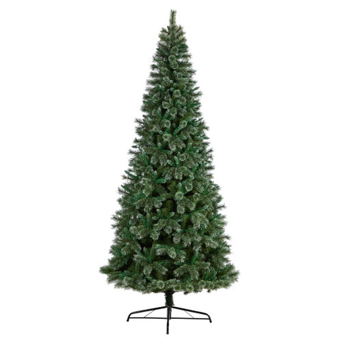 10′ Slim Wisconsin Frosted Pine Artificial Christmas Tree, Unlit