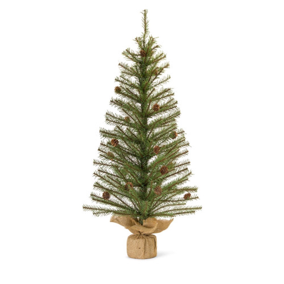 Potted Artificial Christmas Tree with Burlap Base – 3′ – Set of 3 – Unlit