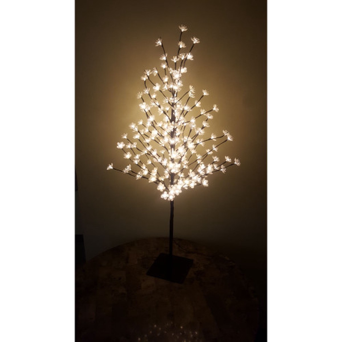 Pre-Lit Cherry Blossom Outdoor Artificial Tree – 4′ – Warm White LED Lights
