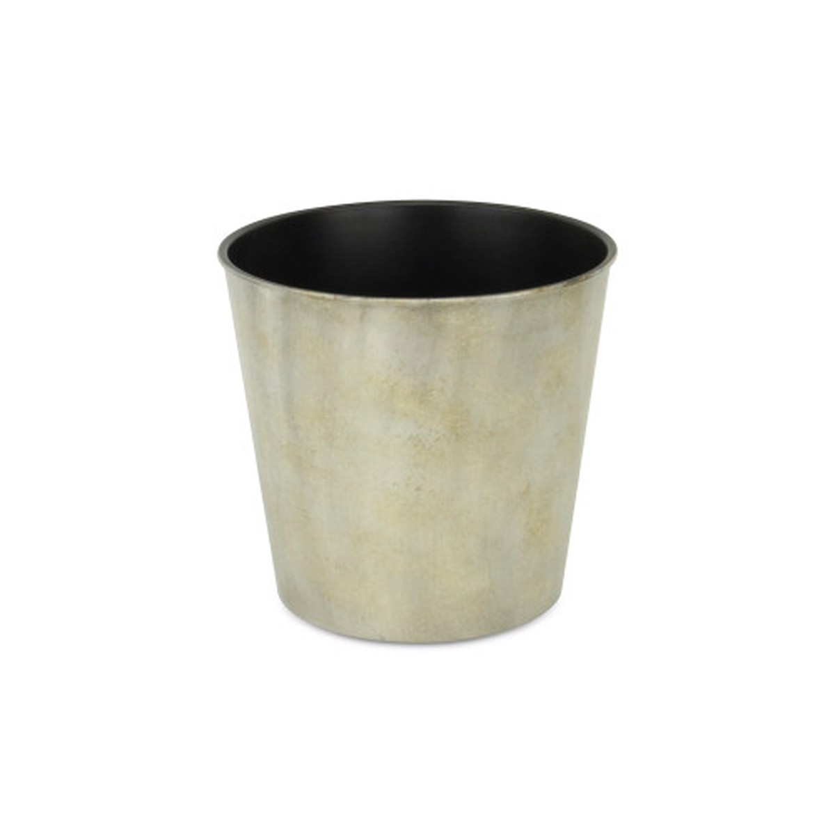 10.5″ Gray and Black Round Tapered Planter