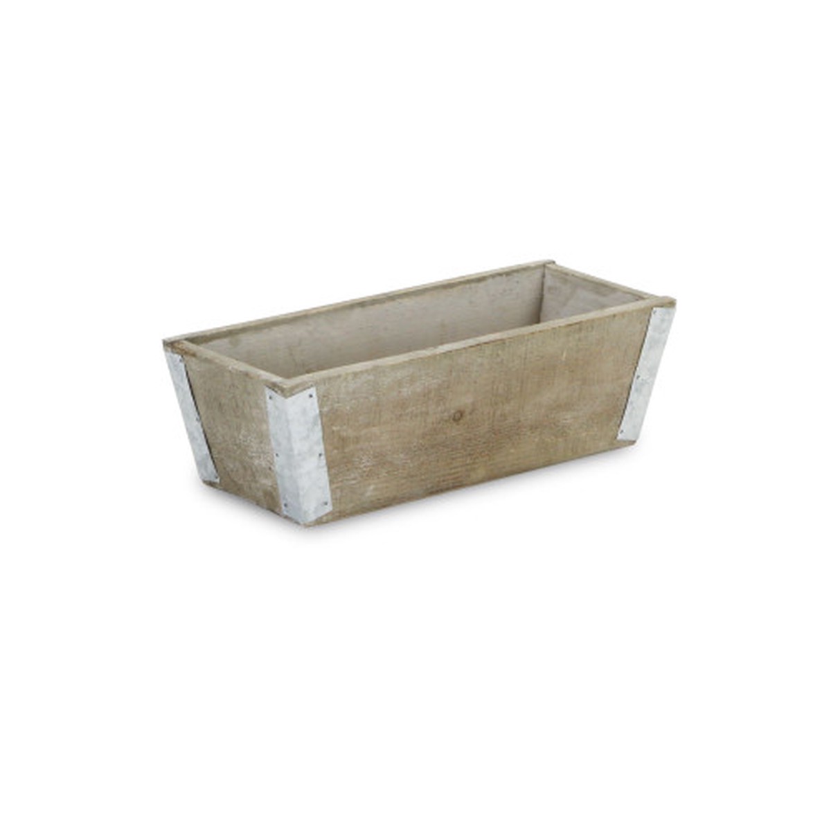 11.25″ Brown and Gray Tapered Rectangular Planter