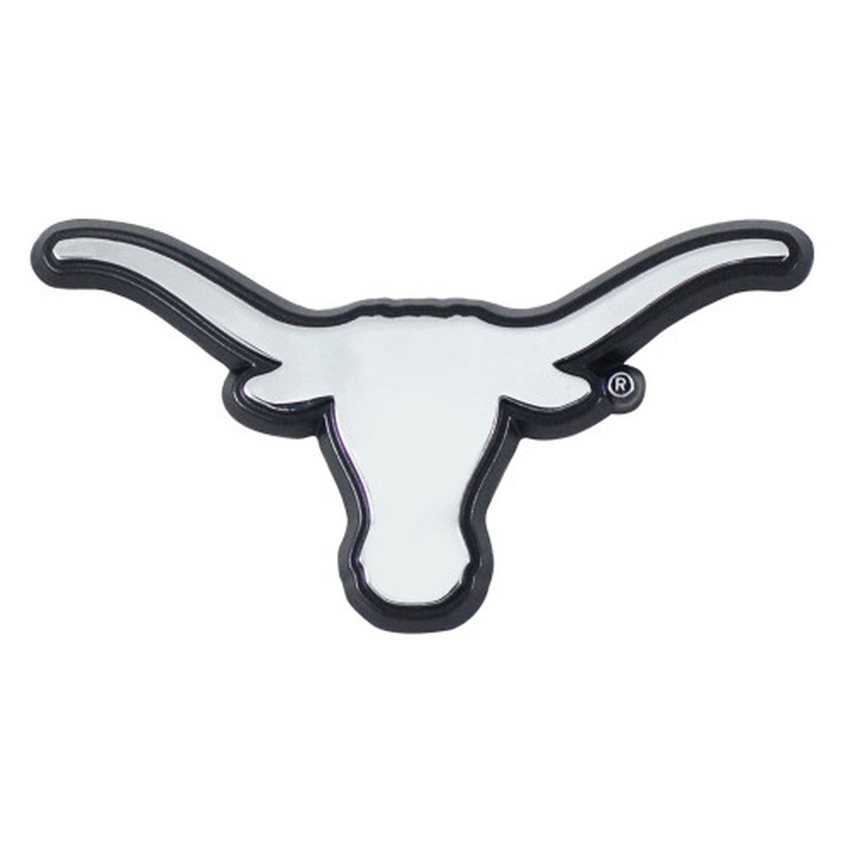 Set of 2 White and black NCAA University of Texas Longhorns Automotive Stick-On Car Decals 1.5″ x 3″