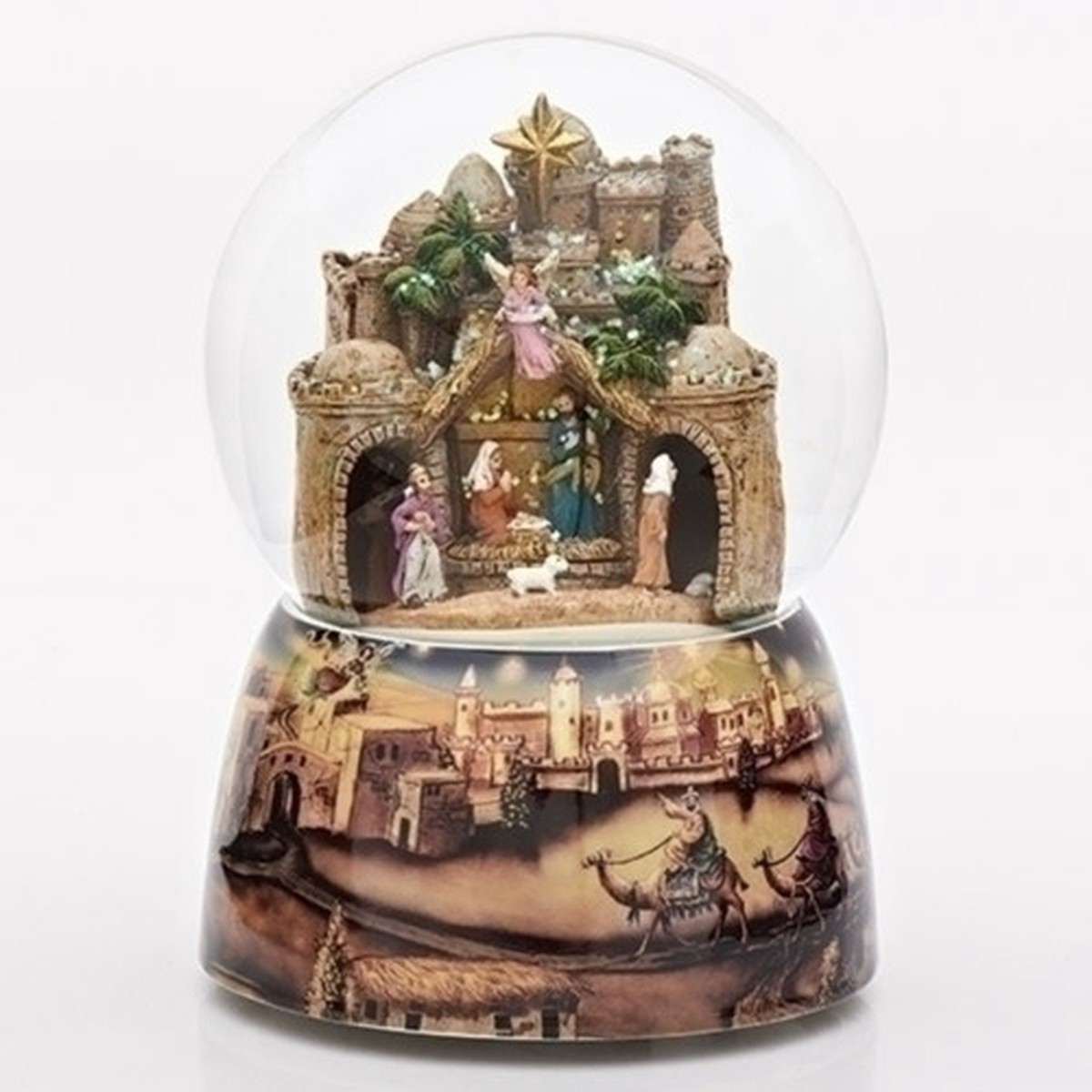 12.5″ Bethlehem Christmas Musical Snow Globe