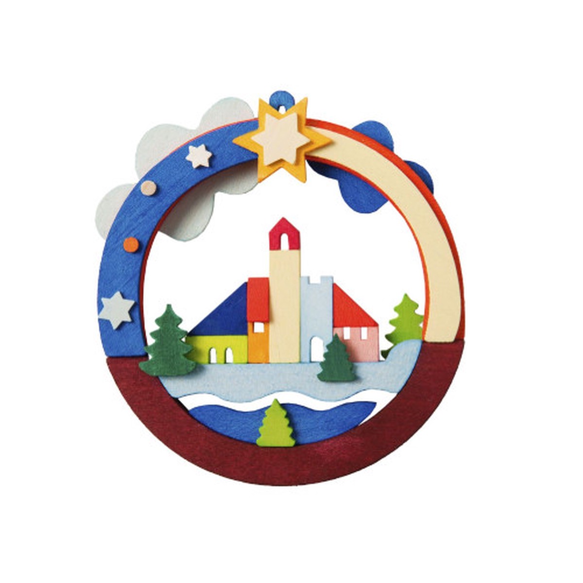 3.5 Graupner Seiffen Church Christmas Ornament