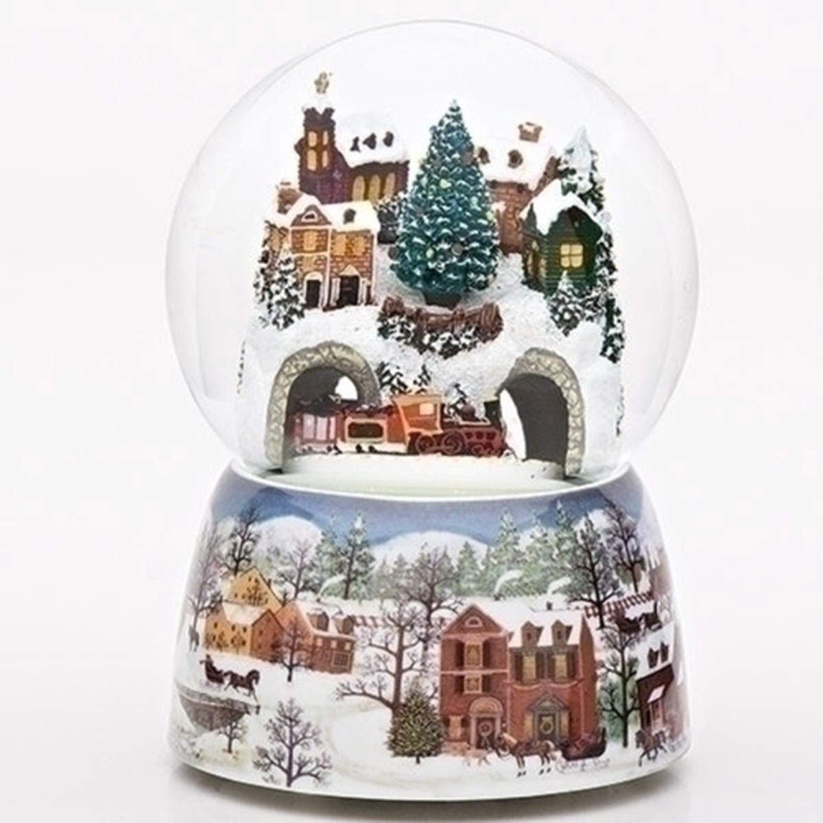 Train Musical Christmas Snow Globe – 6.75″