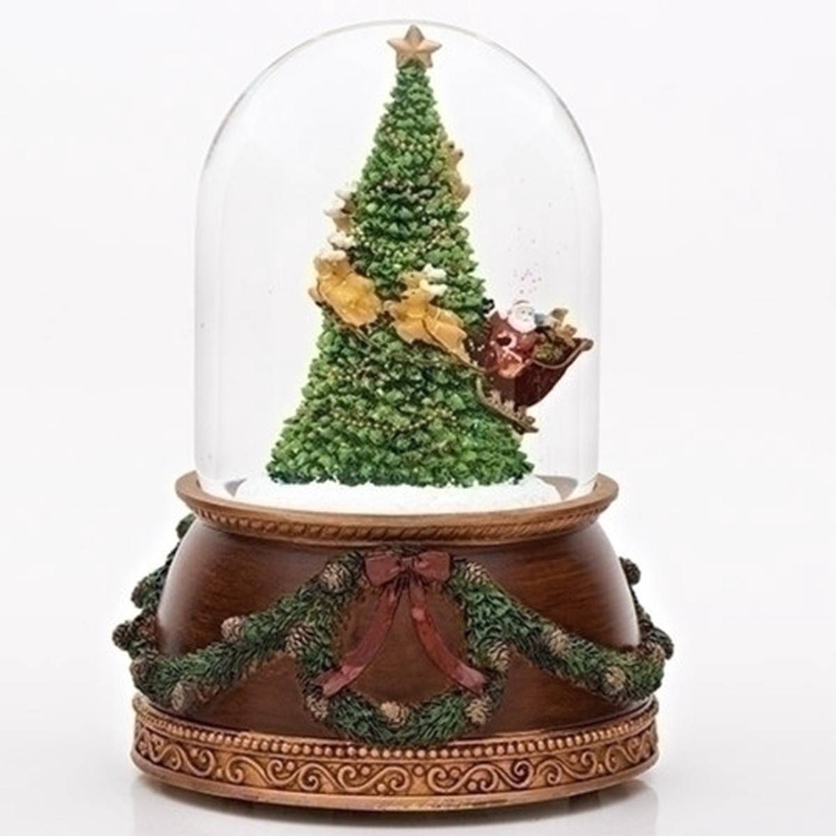 7.75″ Santa Christmas Musical Snow Globe
