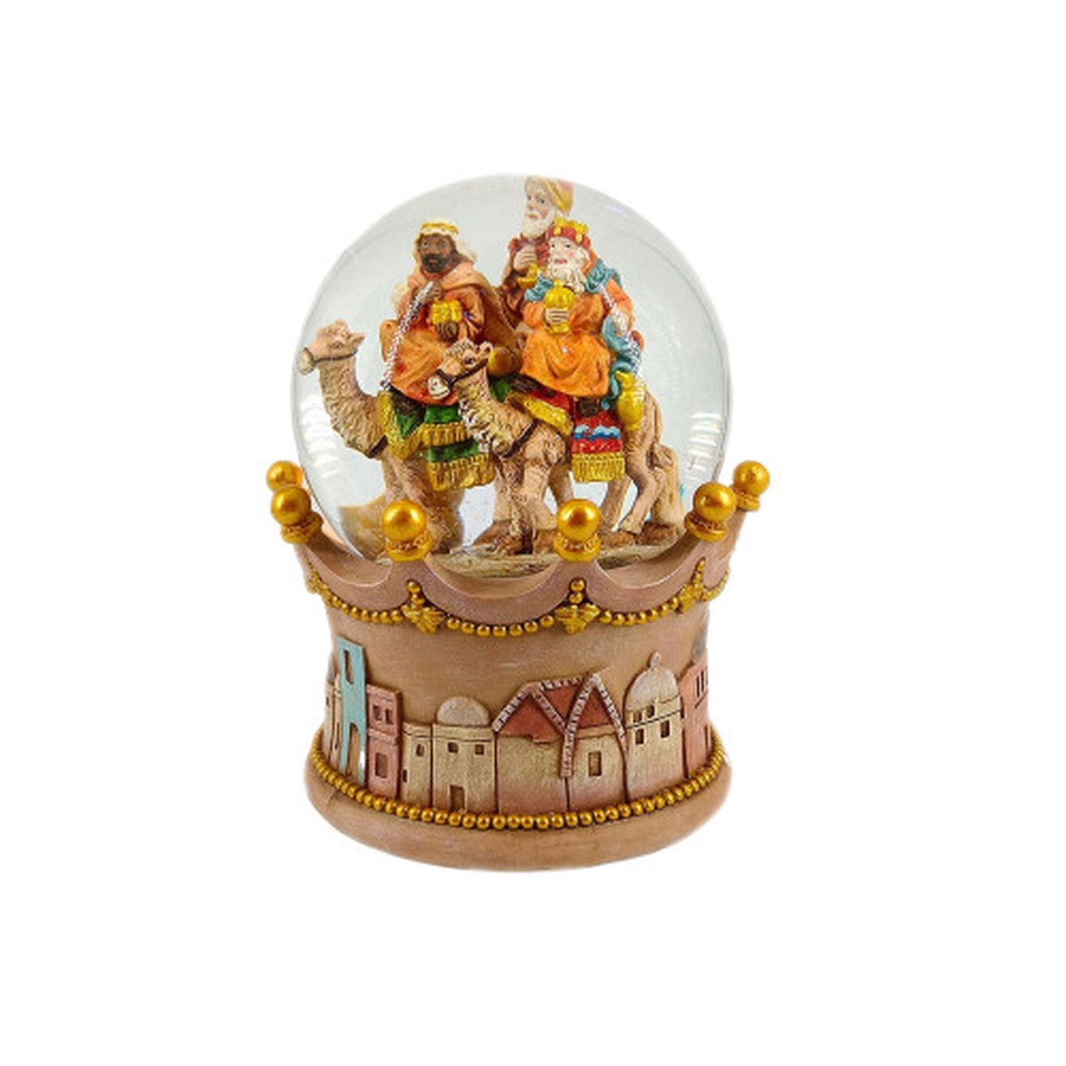 8″ Three Kings Musical Christmas Snow Globe