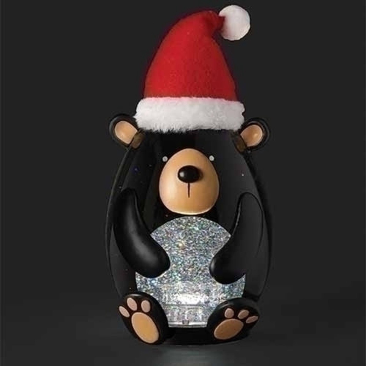 9″ LED Lighted Christmas Snow Globe Bear