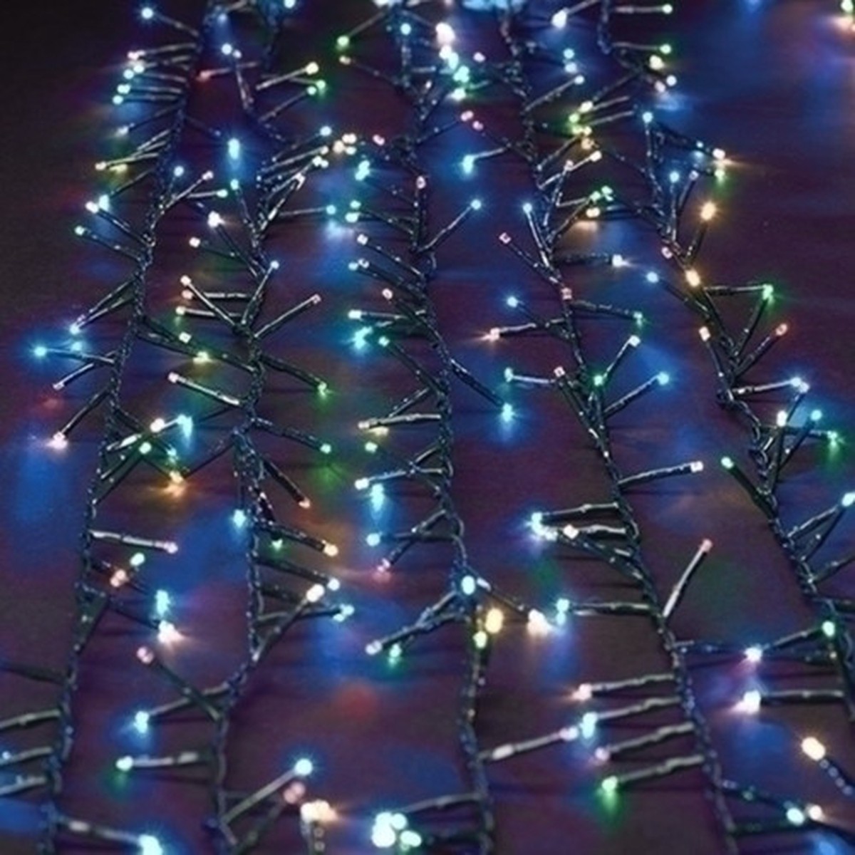 LED Christmas Lights – Multicolor – 78′ – Green Wire – 2ct