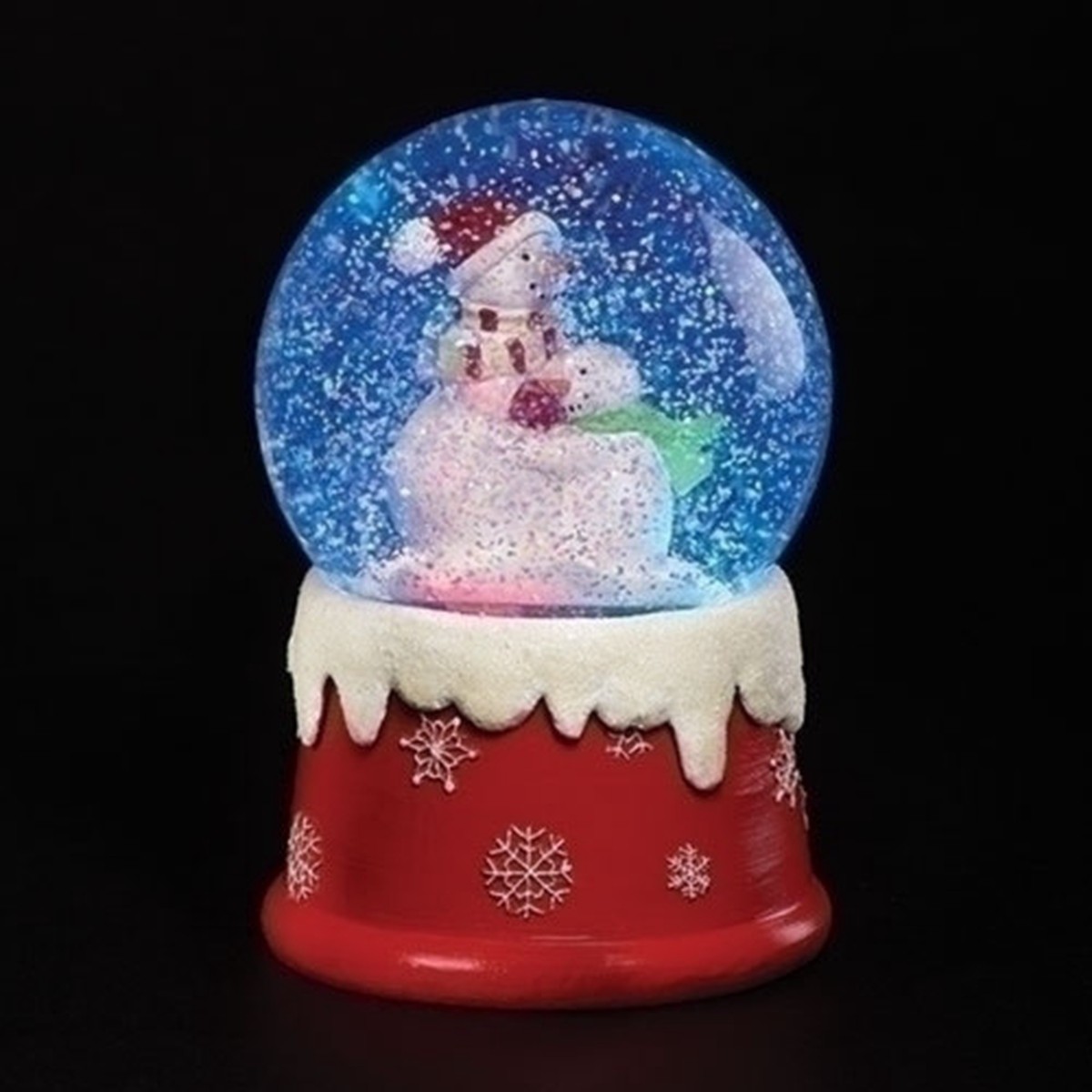 LED Lighted Snowman Christmas Snow Globe – 6″