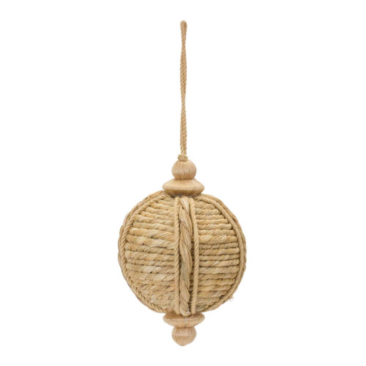 Woven Ball Christmas Ornaments – 5″ – Brown – 6ct