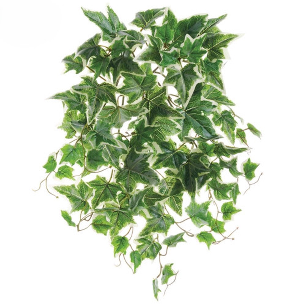 19″ Set of 12 Outdoor UV Protected Artificial Ivy Bush Sprays – Green