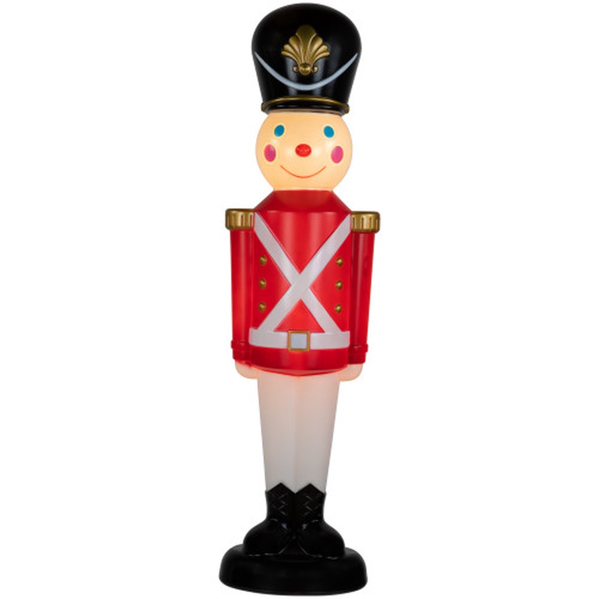 42″ Lighted Blow Mold Toy Soldier Outdoor Christmas Decoration