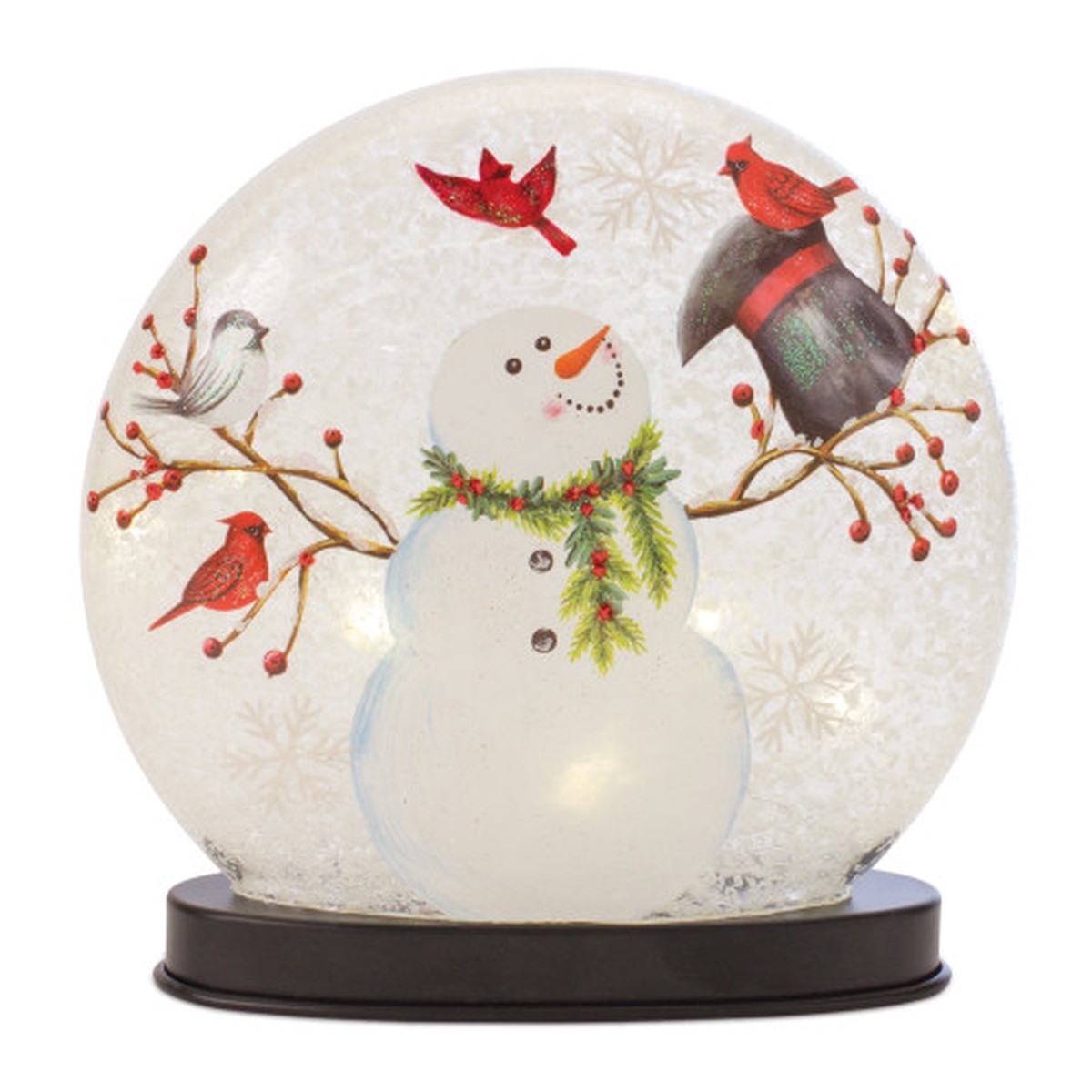 8″ LED Lighted Snowman Christmas Glass Snow Globe