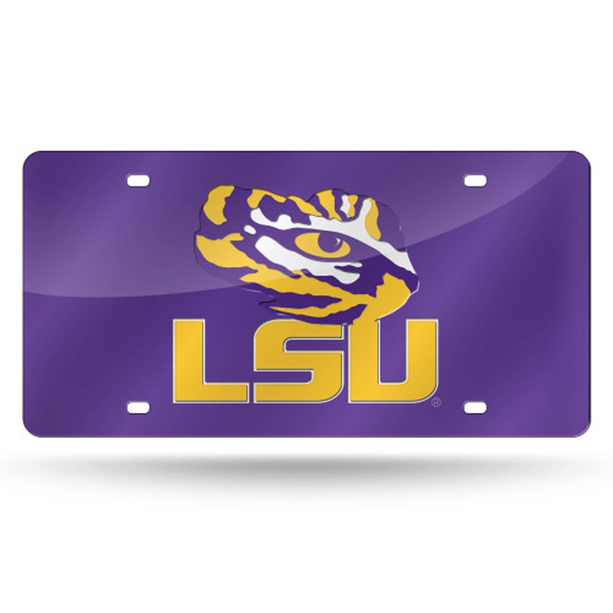 12″ Purple and Gold Colored College LSU Tigers Cut Tag
