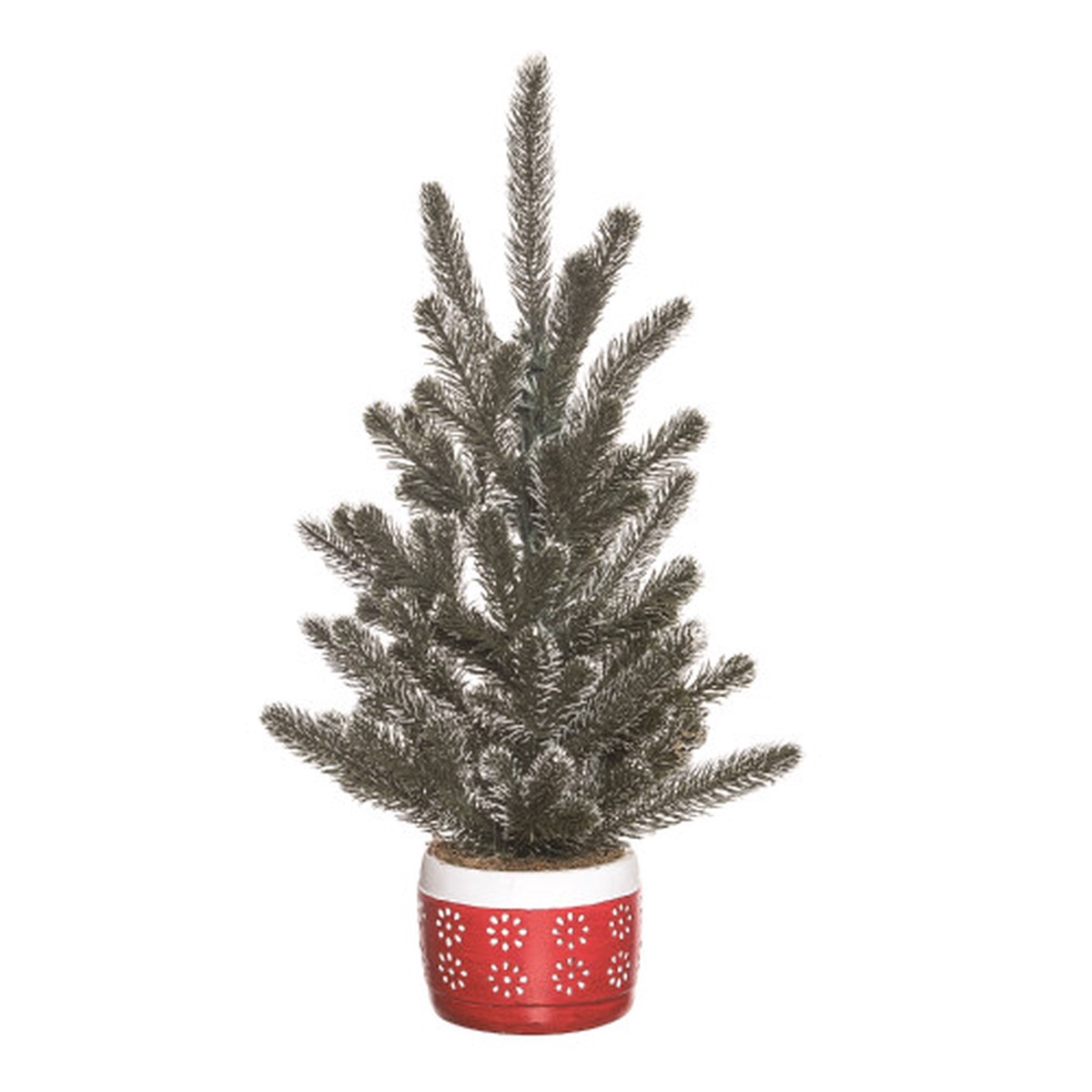 2′ Potted Evergreen Artificial Christmas Tree, Unlit