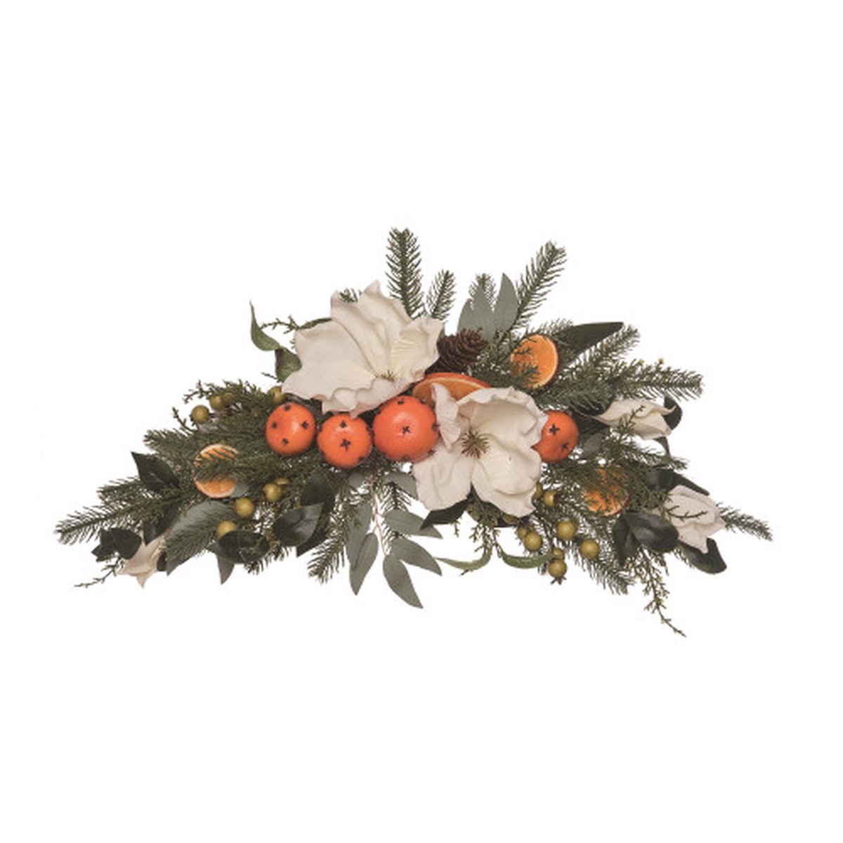 27″ Citrus Artificial Christmas Swag, Unlit