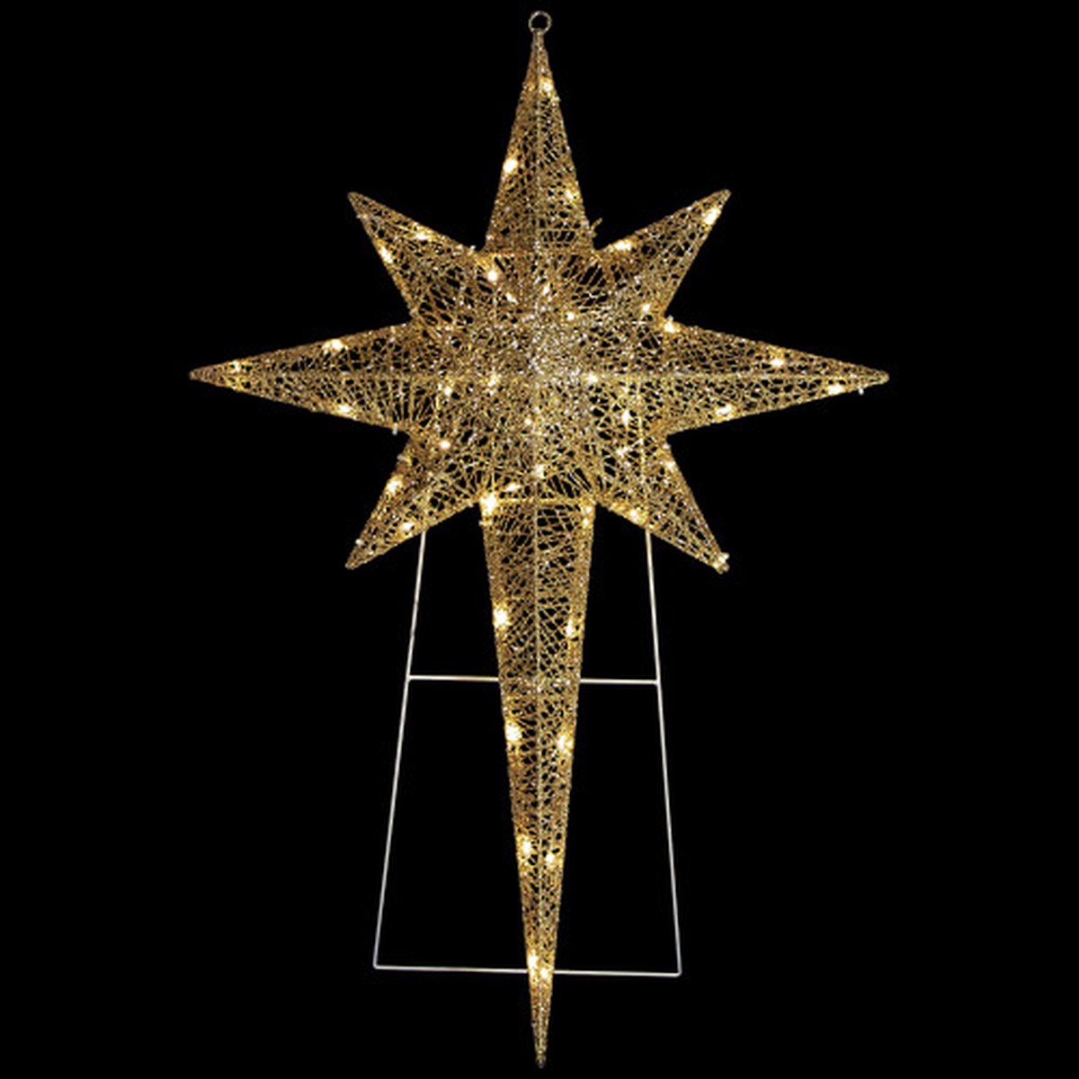 36″ LED Lighted Gold Star of Bethlehem Outdoor Christmas Decoration