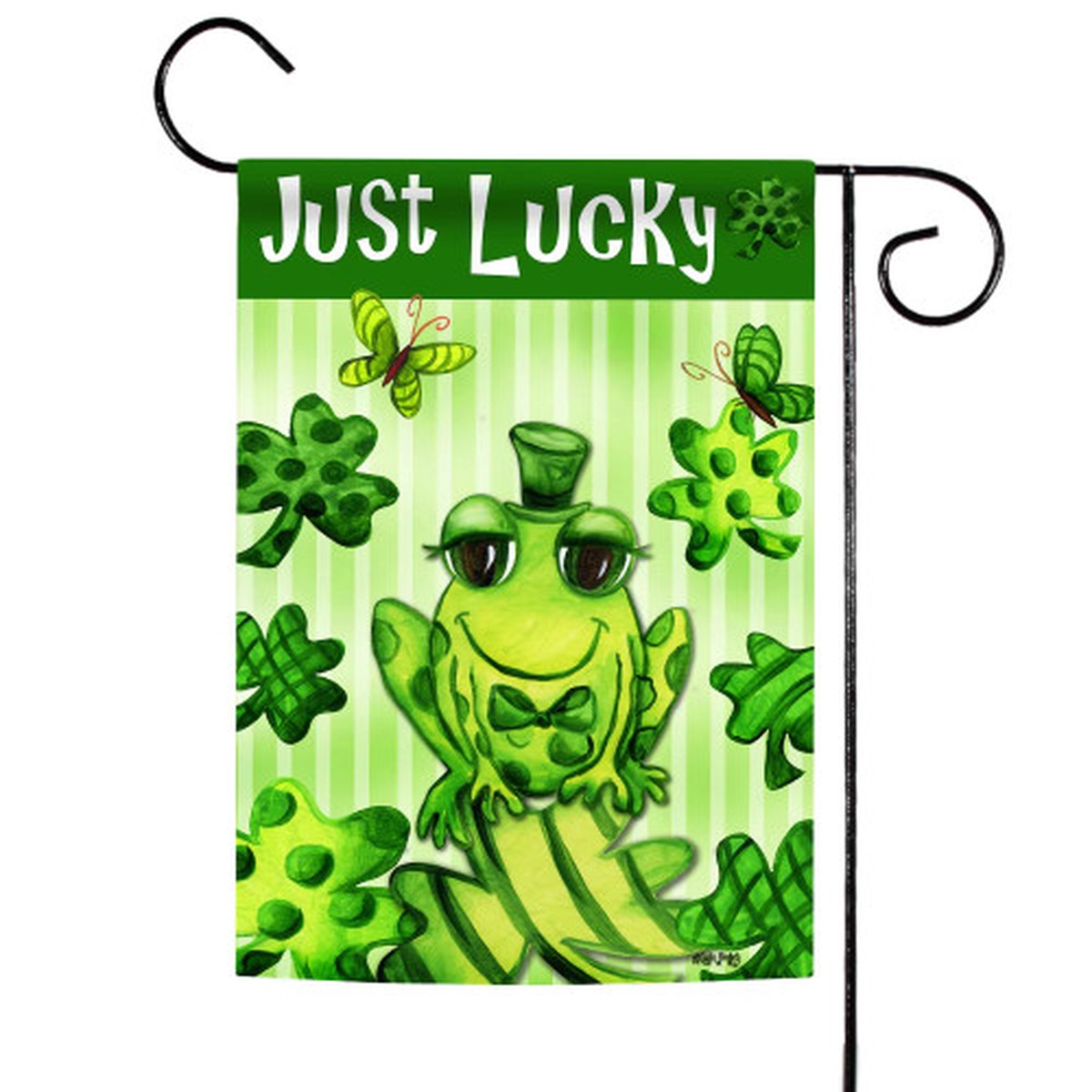 St. Patrick’s Day ‘Just Lucky’ Outdoor Garden Flag 18″ x 12.5″