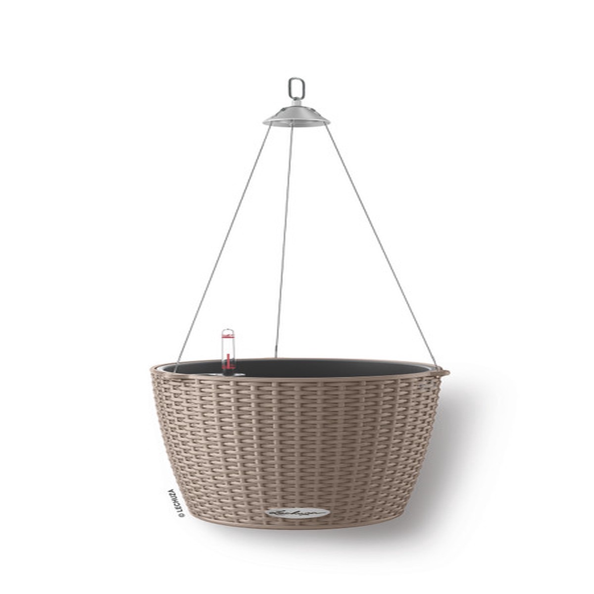 11″ Sand Brown All In One Hanging Basket Planter
