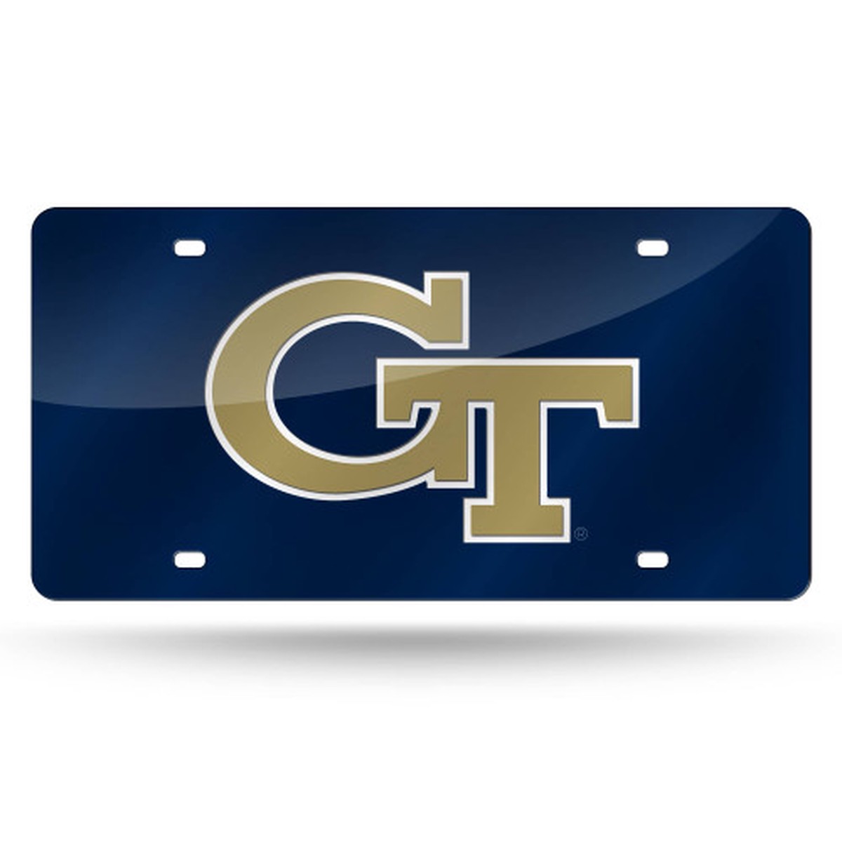 12″ Brown and Blue College Georgia Tech Yellow Jackets Cut Tag