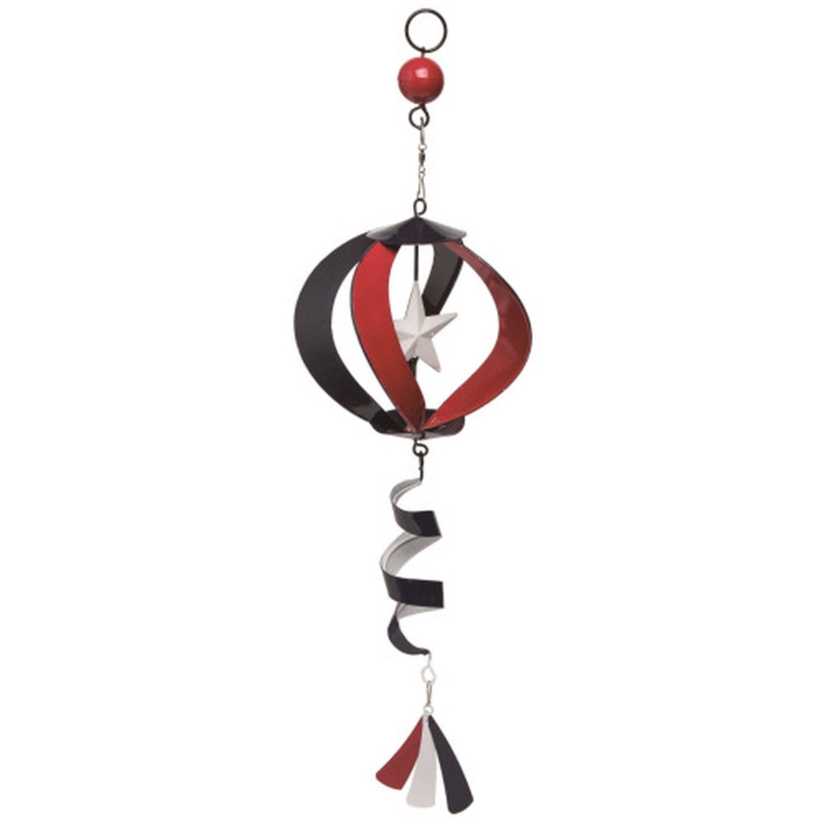 22.75″ Blue and Red July 4th Patriotic Kinetic Star Spinner