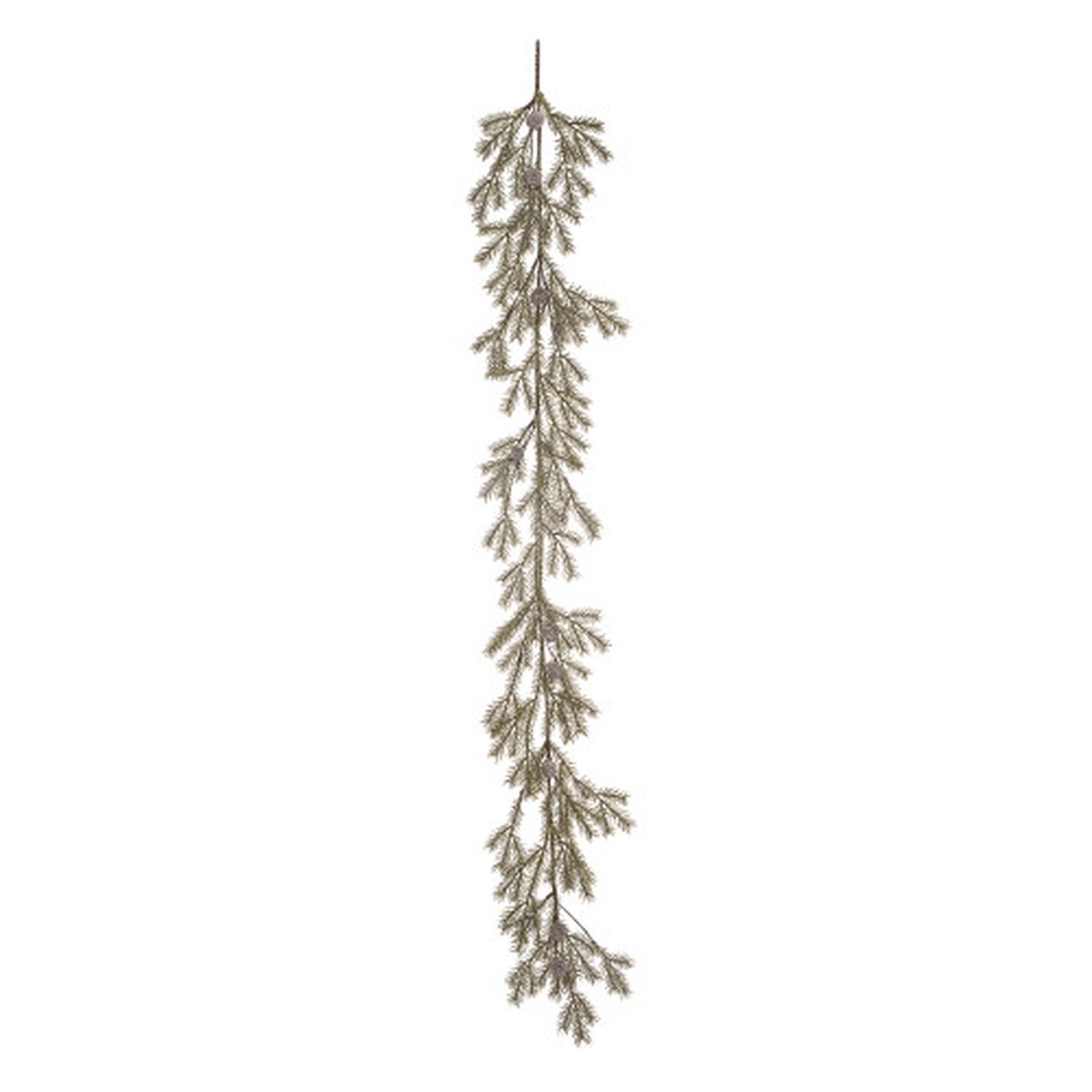 5' x 7" Evergreen with Pinecones Artificial Christmas Garland, Unlit